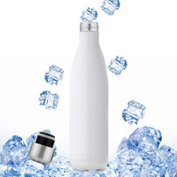 Stainless Steel Thermo Water Bottle (500mL)(White)