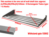 Wall Mounted Stainless Steel Shelf