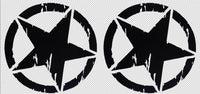 Car Truck Sticker Decal -2 X Stars