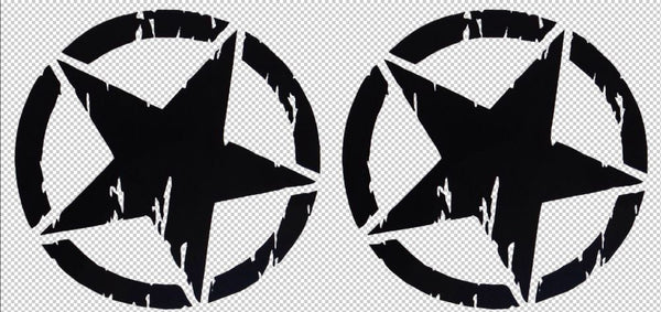 Car Truck Sticker Decal -2 X Stars