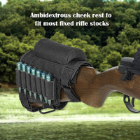 Tactical Rifle Ammo Pouch Holder Cheek Rest