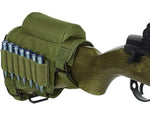 Tactical Rifle Ammo Pouch Holder Cheek Rest Green