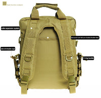 Notebook Backpack Shoulder Bag (Coyote Tan)