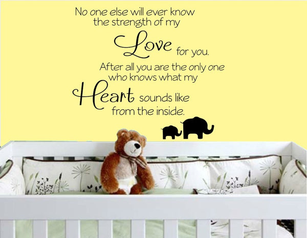 Wall Decal - The Strength of My Love