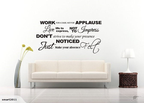Wall Decal - Work For A Cause